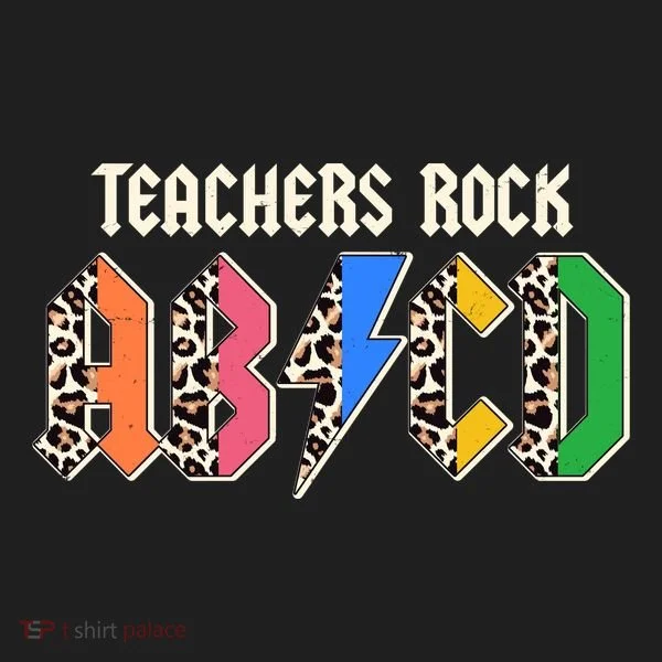 Funny Teachers Rock ABCD Rocker Women's Sweatshirt