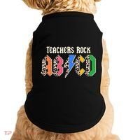 Funny Teachers Rock ABCD Rocker Doggie Tank thumb 0