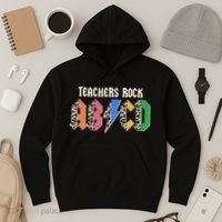 Funny Teachers Rock ABCD Rocker Hoodie thumb 3