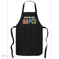 Funny Teachers Rock ABCD Rocker Apron thumb 0