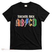 Funny Teachers Rock ABCD Rocker T-Shirt thumb 0