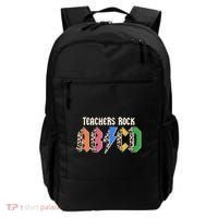 Funny Teachers Rock ABCD Rocker Backpack thumb 0