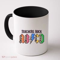 Funny Teachers Rock ABCD Rocker Coffee Mug thumb 0