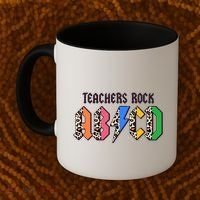 Funny Teachers Rock ABCD Rocker Coffee Mug thumb 2