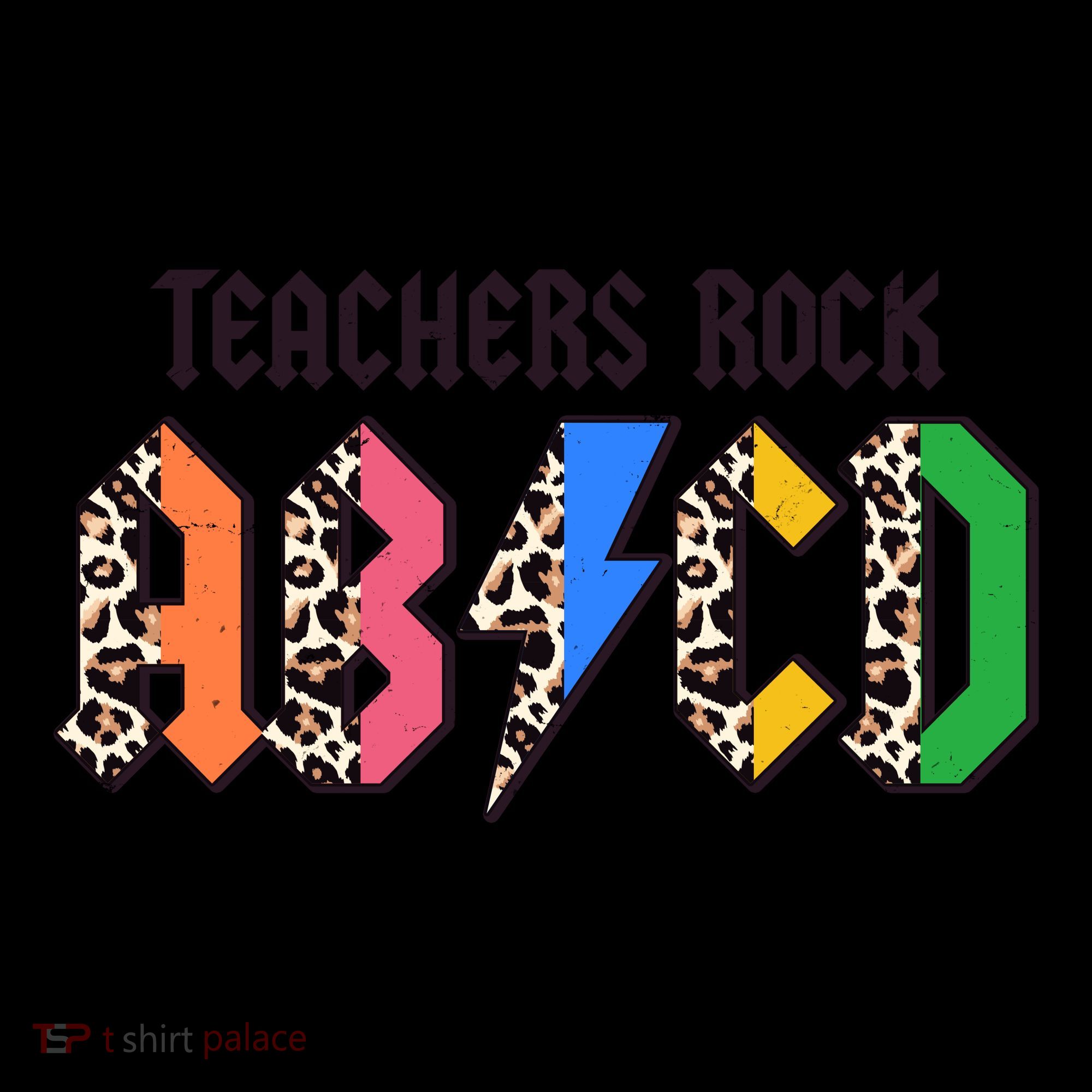 Funny Teachers Rock ABCD Rocker Coffee Mug