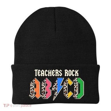 Funny Teachers Rock ABCD Rocker Beanie