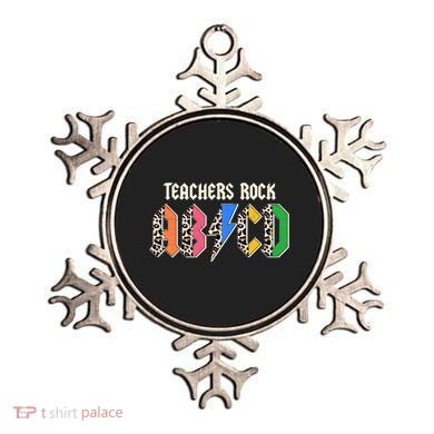 Funny Teachers Rock ABCD Rocker Ornament