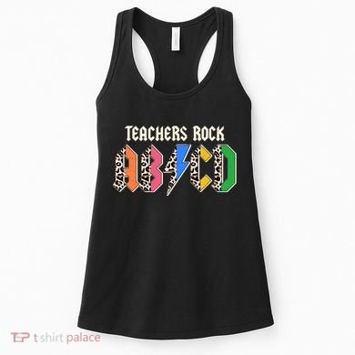 Funny Teachers Rock ABCD Rocker Women's Tank Top