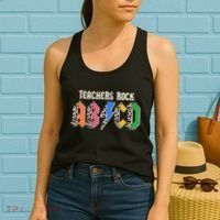 Funny Teachers Rock ABCD Rocker Women's Tank Top thumb 2