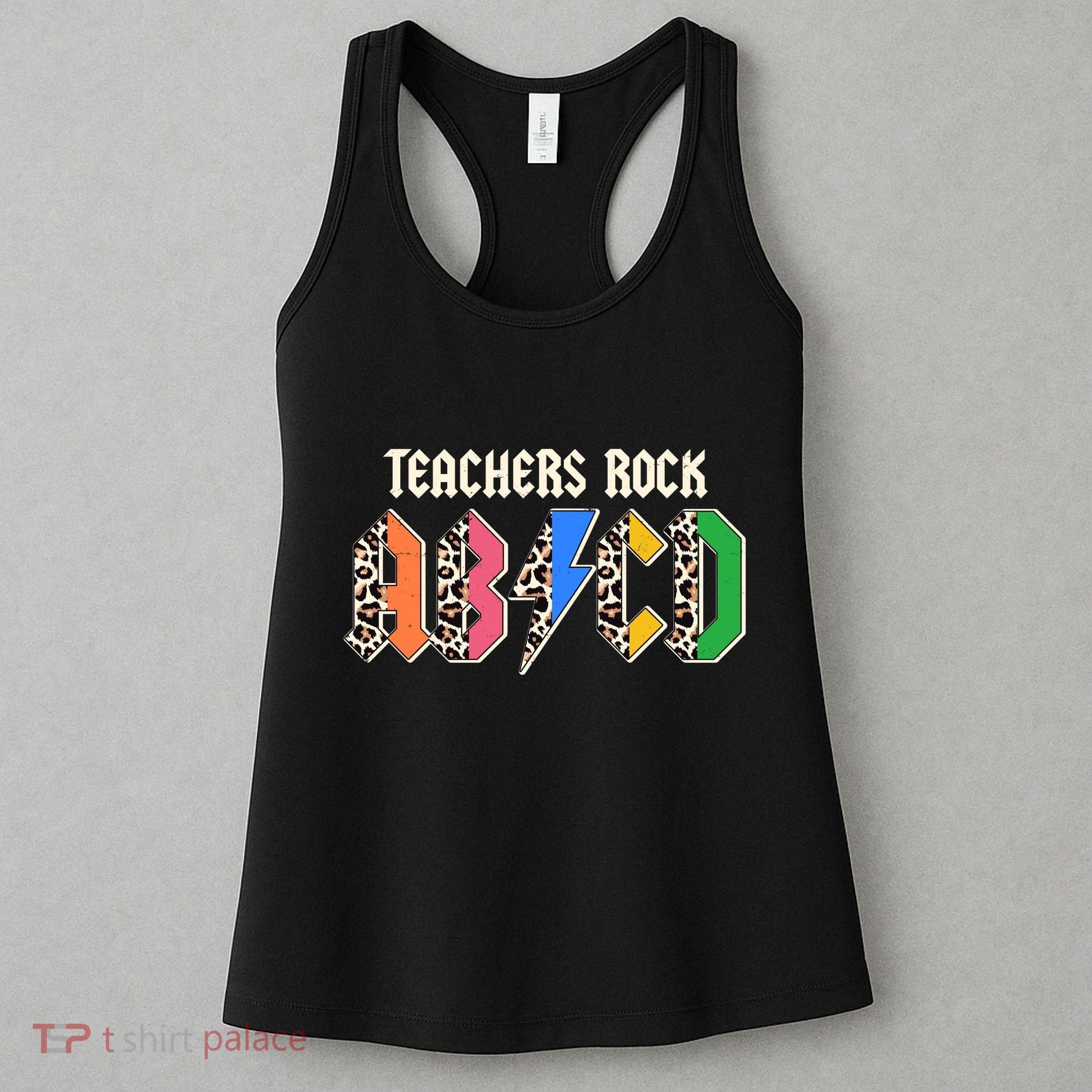 Funny Teachers Rock ABCD Rocker Women's Tank Top