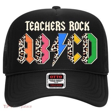 Funny Teachers Rock ABCD Rocker Hat