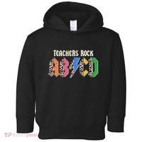 Funny Teachers Rock ABCD Rocker Toddler Hoodie thumb 0