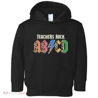 Funny Teachers Rock ABCD Rocker Toddler Hoodie thumb 0