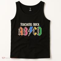 Funny Teachers Rock ABCD Rocker Tank Top thumb 2