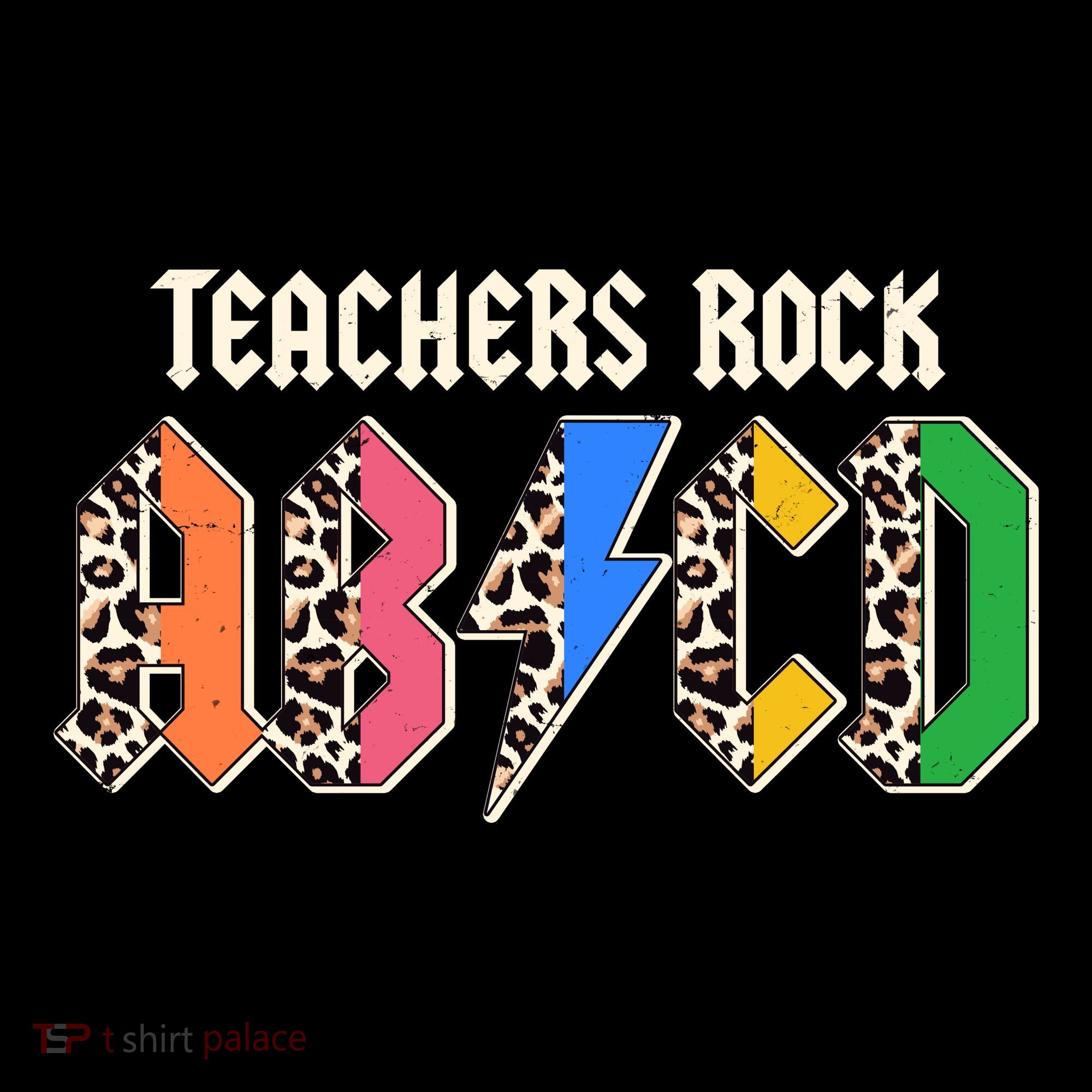 Funny Teachers Rock ABCD Rocker Visor