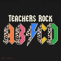 Funny Teachers Rock ABCD Rocker Women's T-Shirt thumb 6