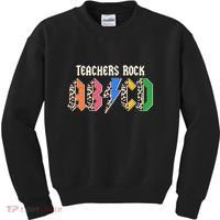 Funny Teachers Rock ABCD Rocker Kids Sweatshirt thumb 0