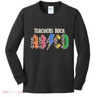 Funny Teachers Rock ABCD Rocker Kids Long Sleeve Shirt thumb 0