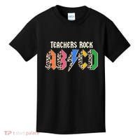 Funny Teachers Rock ABCD Rocker Kids T-Shirt thumb 0