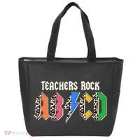 Funny Teachers Rock ABCD Rocker Tote Bag thumb 0