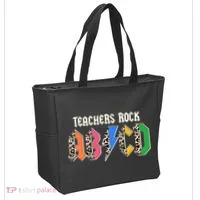 Funny Teachers Rock ABCD Rocker Tote Bag thumb 2