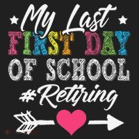 Funny Teachers Retirement My Last First Day Of School Beanie thumb 2