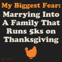 Funny Thanksgiving Running Turkey Trot Marrying Into Family Gift Women's Sweatshirt thumb 2