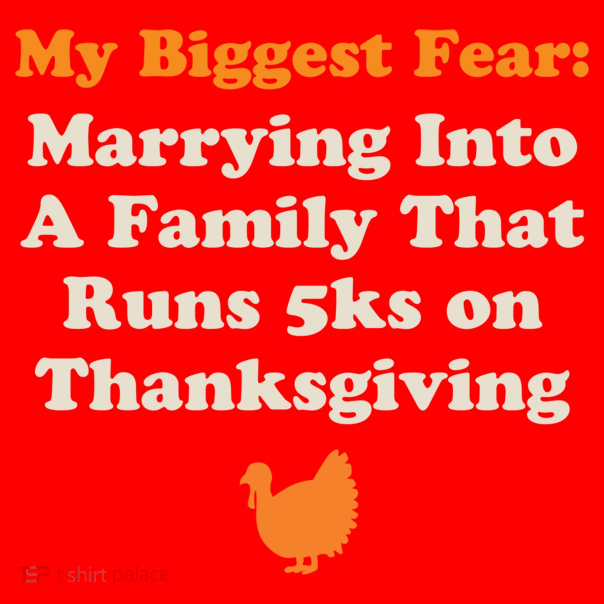 Funny Thanksgiving Running Turkey Trot Marrying Into Family Gift Santa Hat