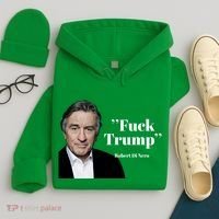 Fuck Trump Robert Di Nero Hoodie thumb 4