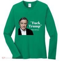 Fuck Trump Robert Di Nero Women's Long Sleeve Shirt thumb 0