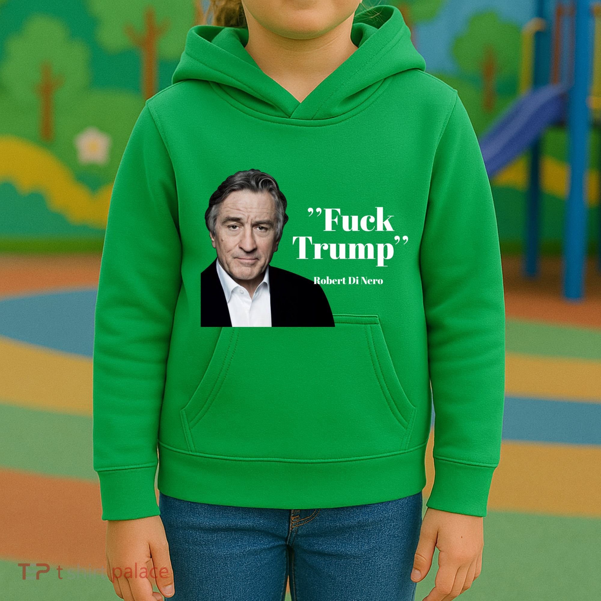 Fuck Trump Robert Di Nero Kids Hoodie