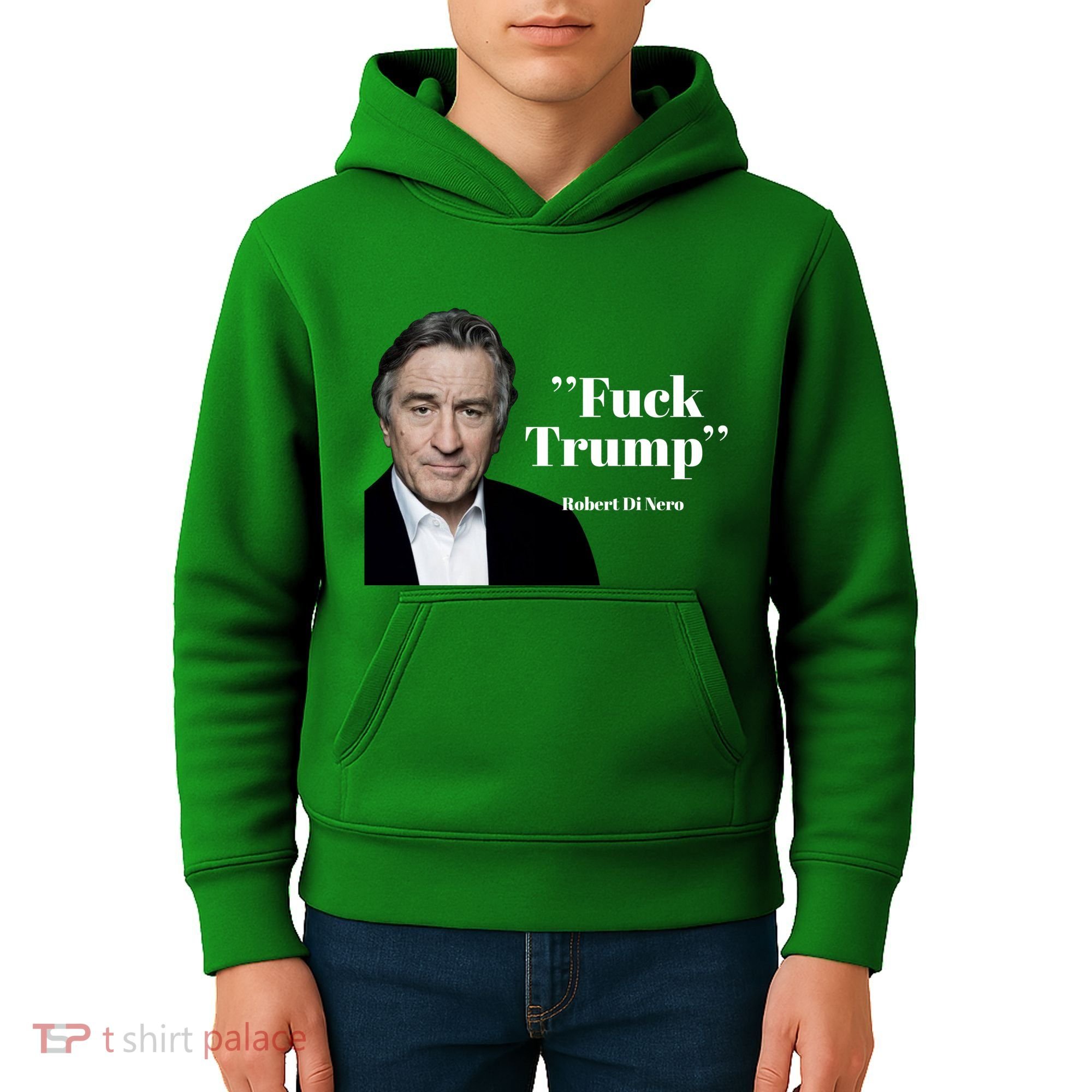 Fuck Trump Robert Di Nero Kids Hoodie