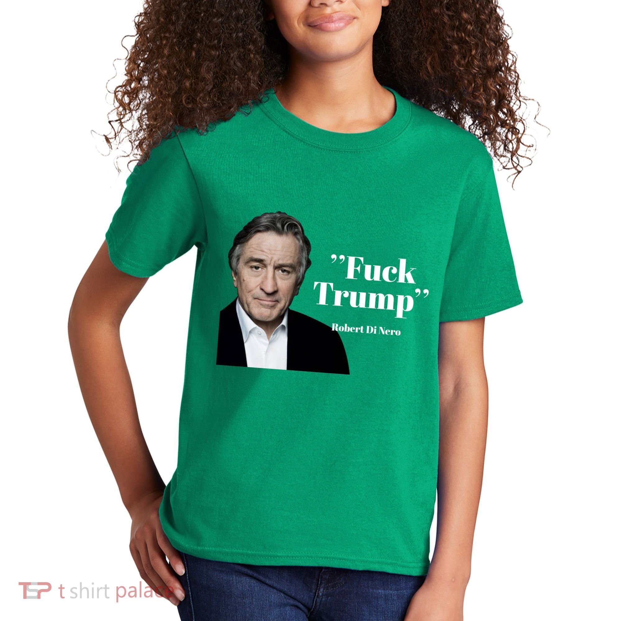 Fuck Trump Robert Di Nero Kids T-Shirt