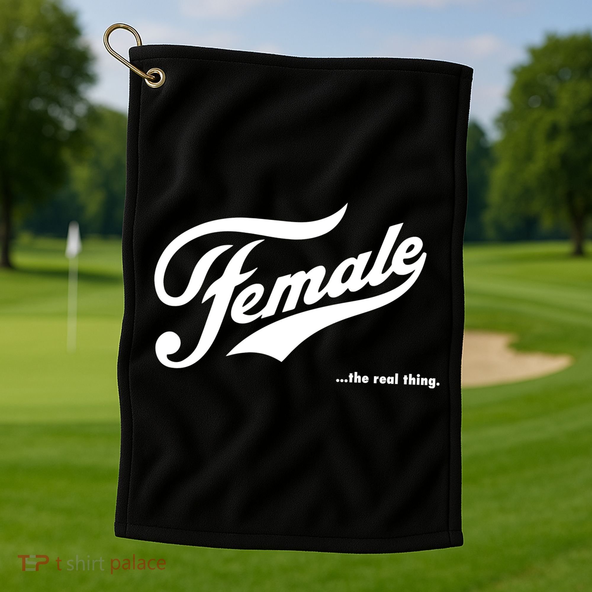 Female The Real Thing Golf Towel