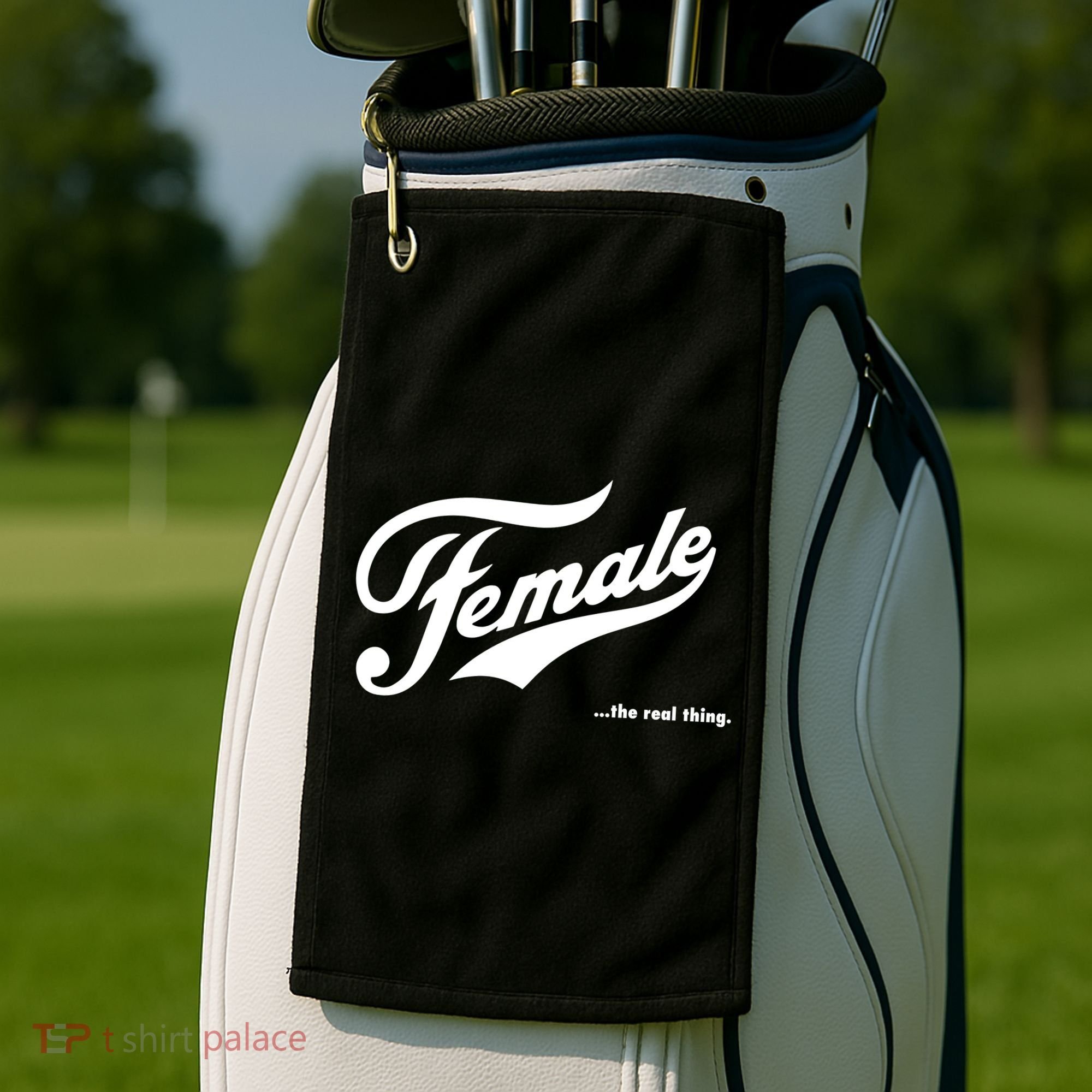 Female The Real Thing Golf Towel