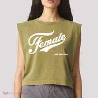 Female The Real Thing Garment-Dyed Women's Muscle Tee thumb 2