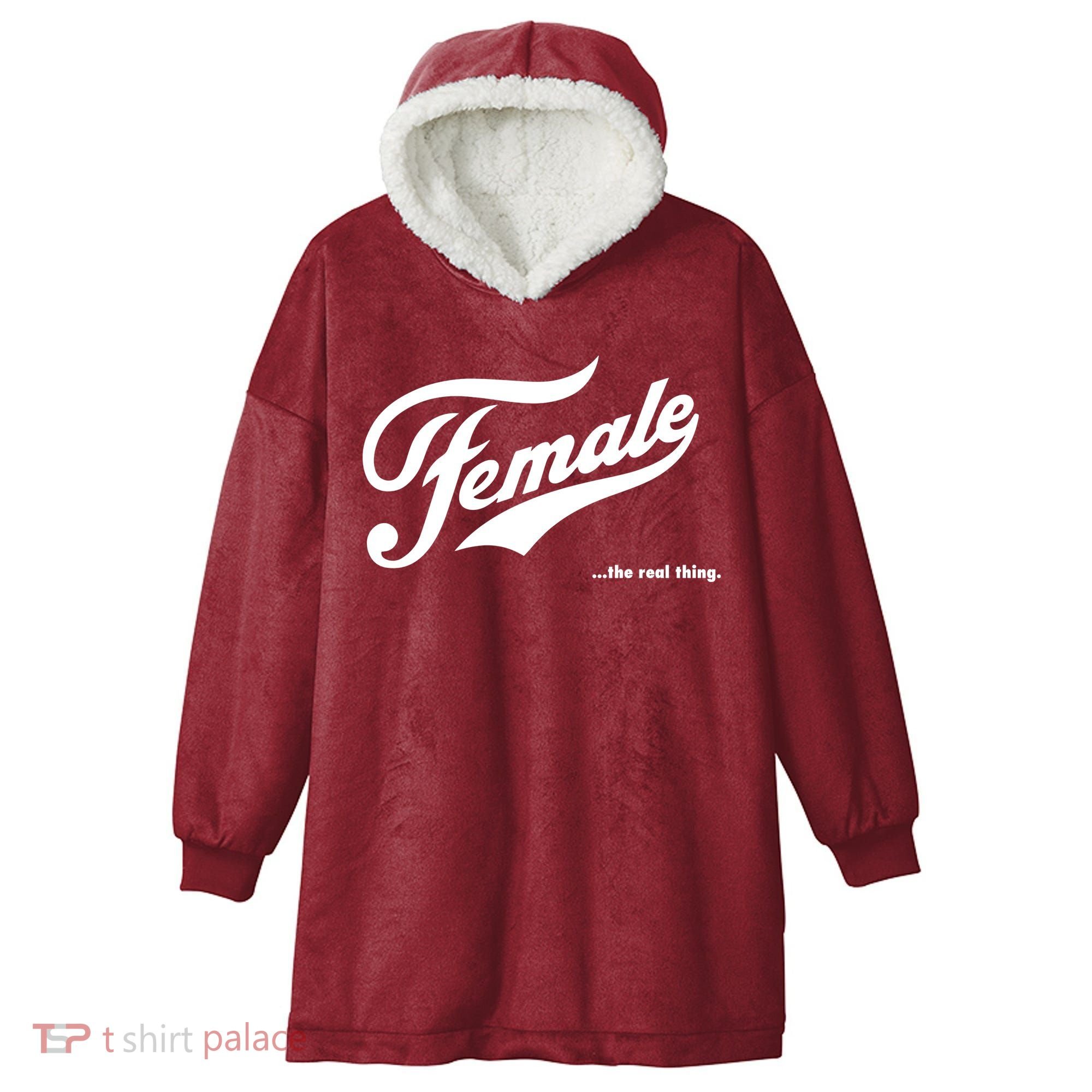 Female The Real Thing Hooded Wearable Blanket