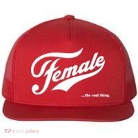 Female The Real Thing Flat Bill Trucker Hat thumb 0
