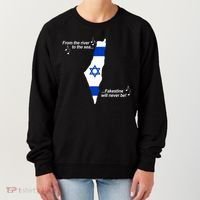 From The River To The Sea Fakestine Will Never Be Israel Women's Sweatshirt thumb 0