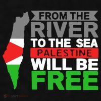 From The River To The Sea Palestine Will Be Free Ladies PosiCharge Tri-Blend Wicking Tank thumb 2