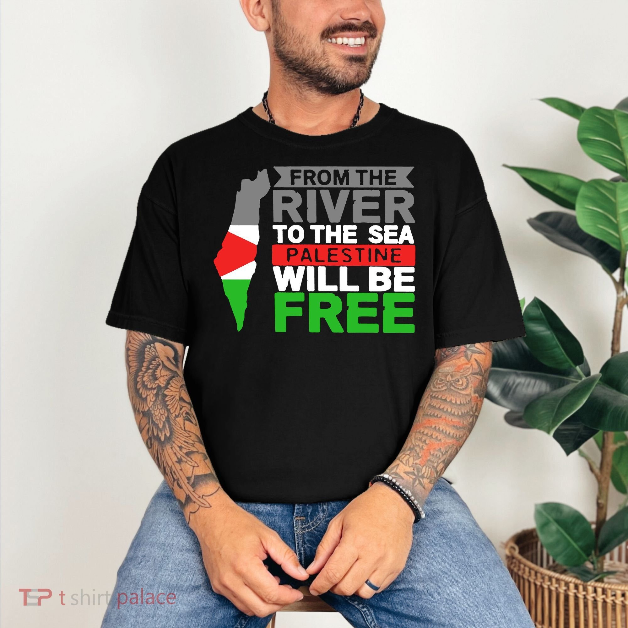 From The River To The Sea Palestine Will Be Free Comfort Colors T-Shirt