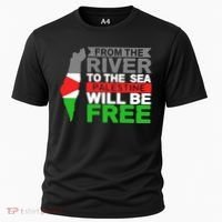From The River To The Sea Palestine Will Be Free Cooling Performance Crew T-Shirt thumb 0