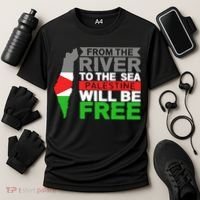 From The River To The Sea Palestine Will Be Free Cooling Performance Crew T-Shirt thumb 3