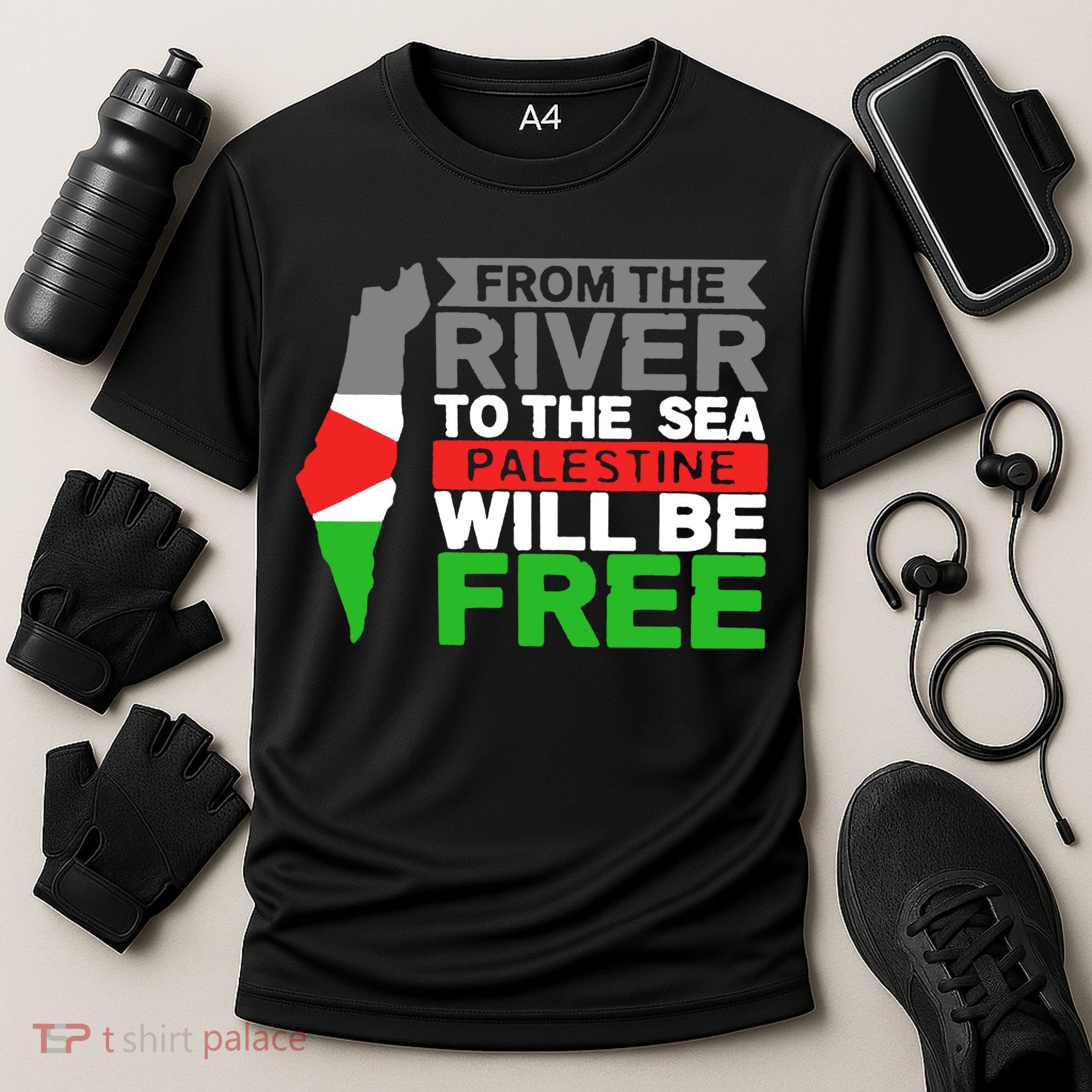From The River To The Sea Palestine Will Be Free Cooling Performance Crew T-Shirt
