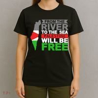 From The River To The Sea Palestine Will Be Free T-Shirt thumb 4