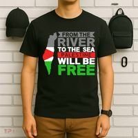 From The River To The Sea Palestine Will Be Free T-Shirt thumb 6