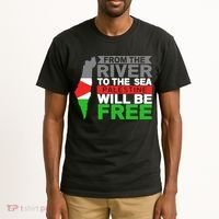 From The River To The Sea Palestine Will Be Free Tall T-Shirt thumb 2