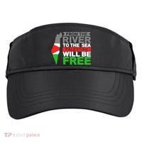 From The River To The Sea Palestine Will Be Free Adult Drive Performance Visor thumb 0