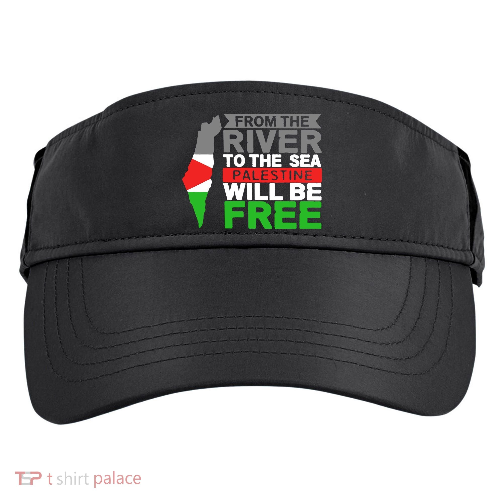 From The River To The Sea Palestine Will Be Free Adult Drive Performance Visor
