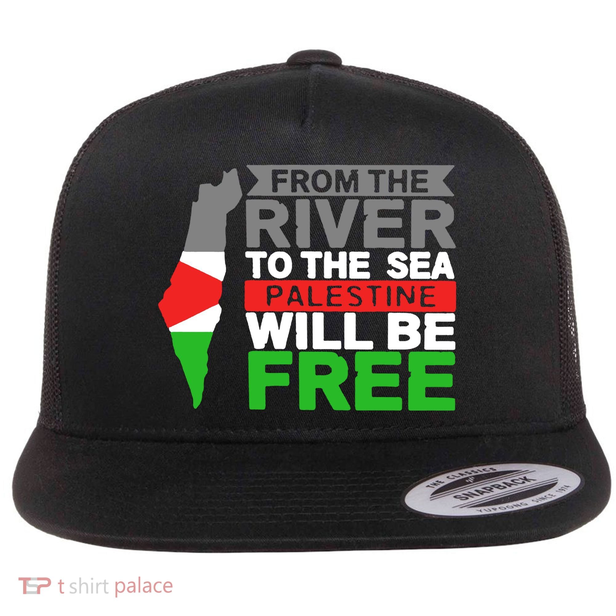 From The River To The Sea Palestine Will Be Free Flat Bill Trucker Hat